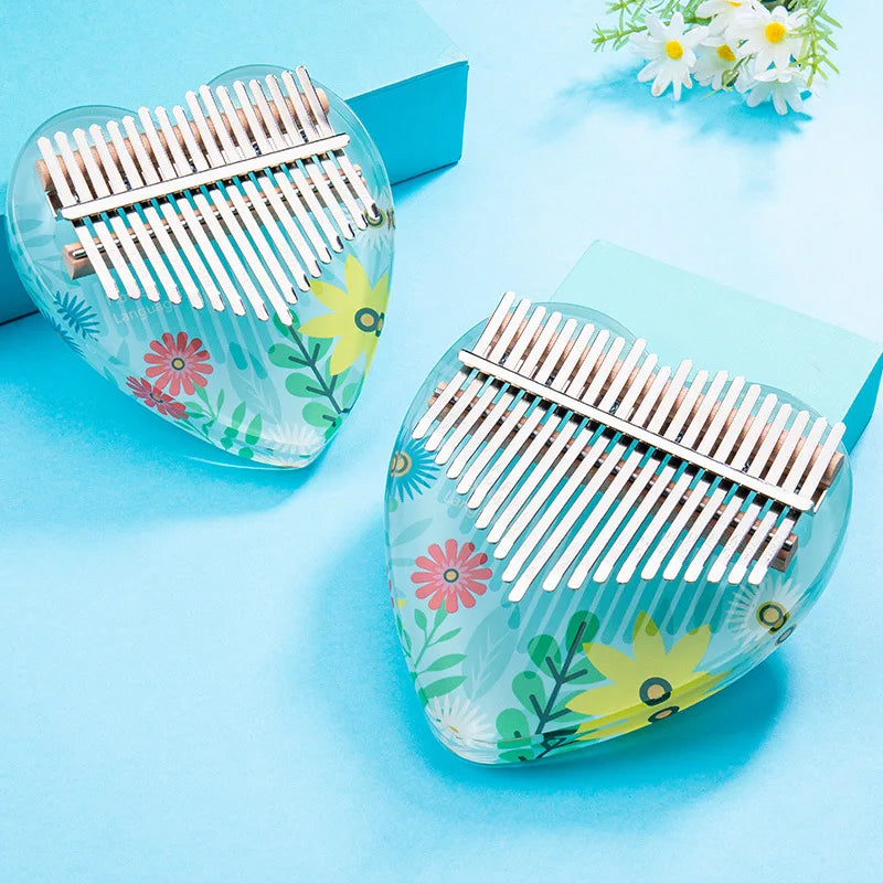 Kalimba 17 Lames Acrylique Transparent