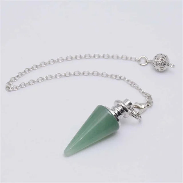 Pendule Divinatoire Radiesthésie en Pierre Naturelle