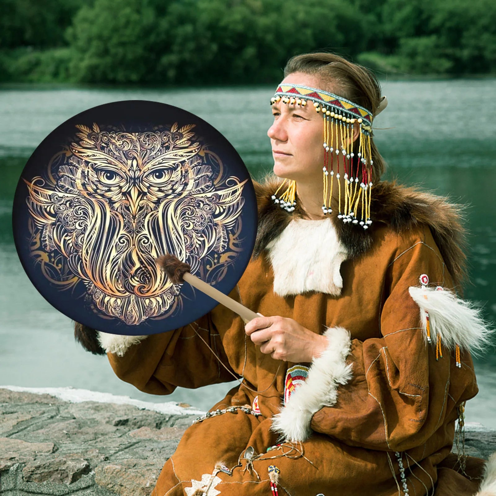 Tambour Chamanique Hibou