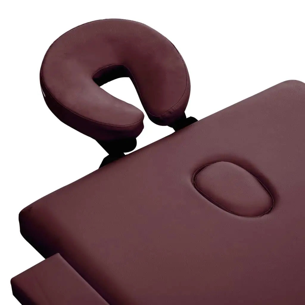 Table de Massage Pliante Bordeaux Bois
