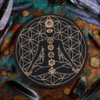 Planche Radiesthésie Chakras en Bois