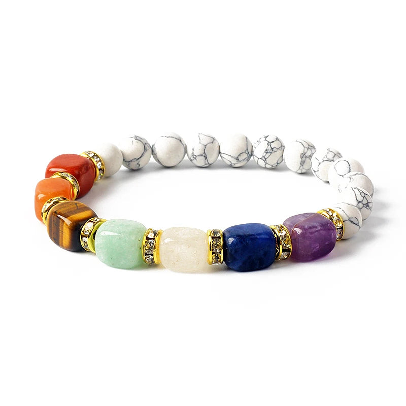 Bracelet 7 Chakras en Pierres Naturelles
