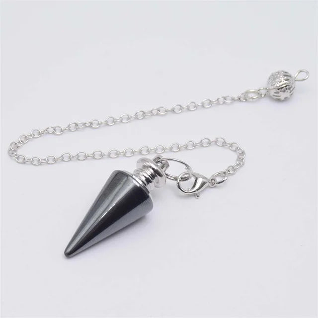 Pendule Divinatoire Radiesthésie en Pierre Naturelle