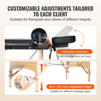 Table de Massage Pliante Noire