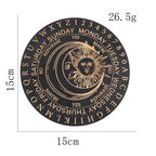 Planche Radiesthésie en Bois Motif Soleil