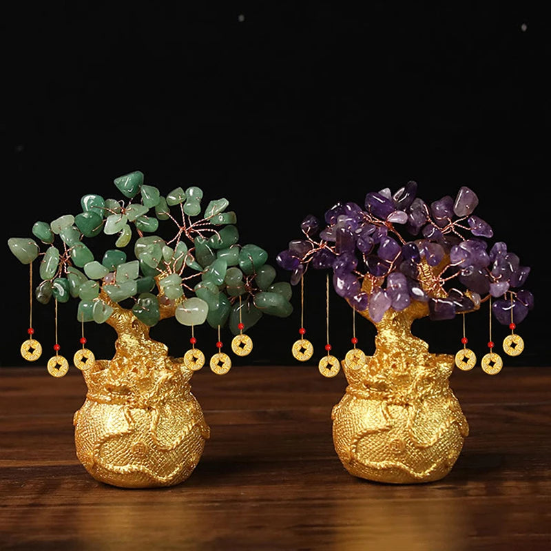 Arbre de Bonheur Feng Shui Pierre Naturelle