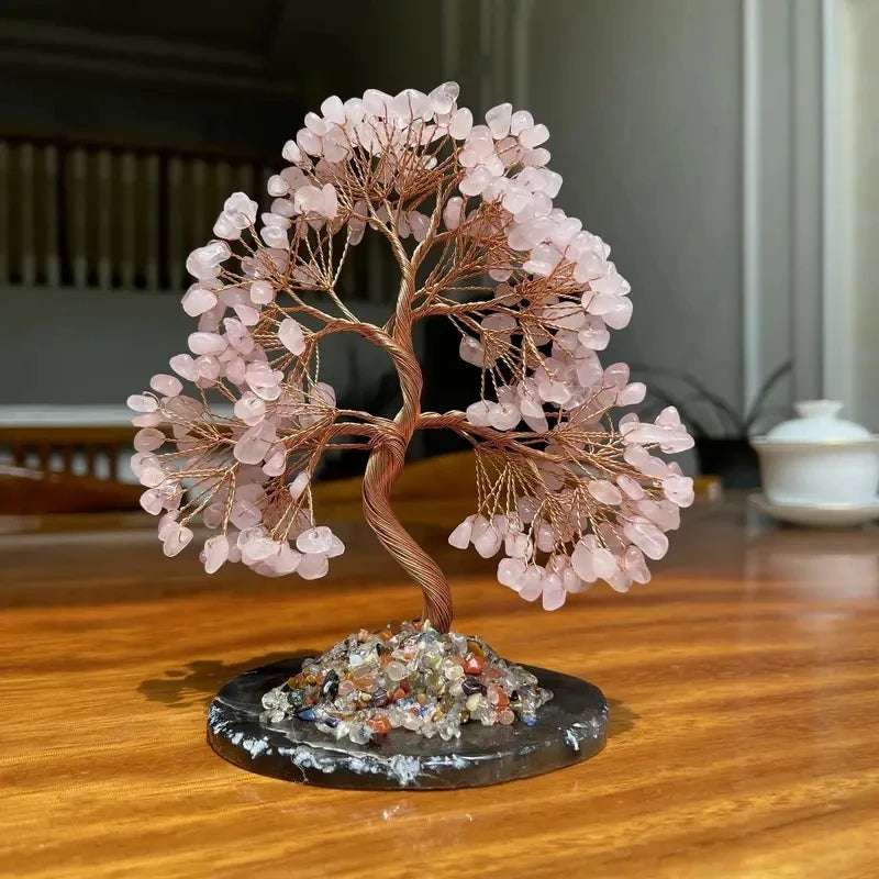 Arbre du Bonheur Pierre Naturelle 7 Chakras