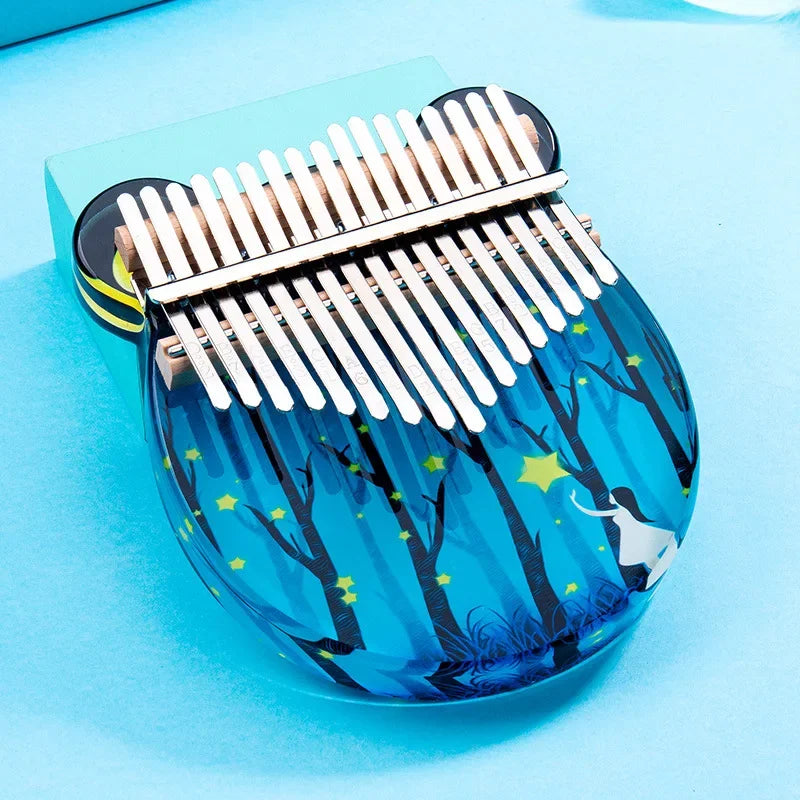 Kalimba 17 Lames Acrylique Transparent