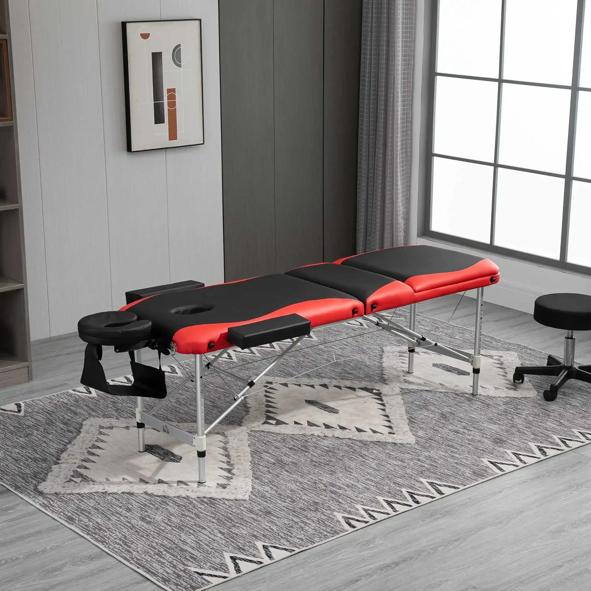 Table de Massage Pliante Aluminium 215x60x61-84 cm