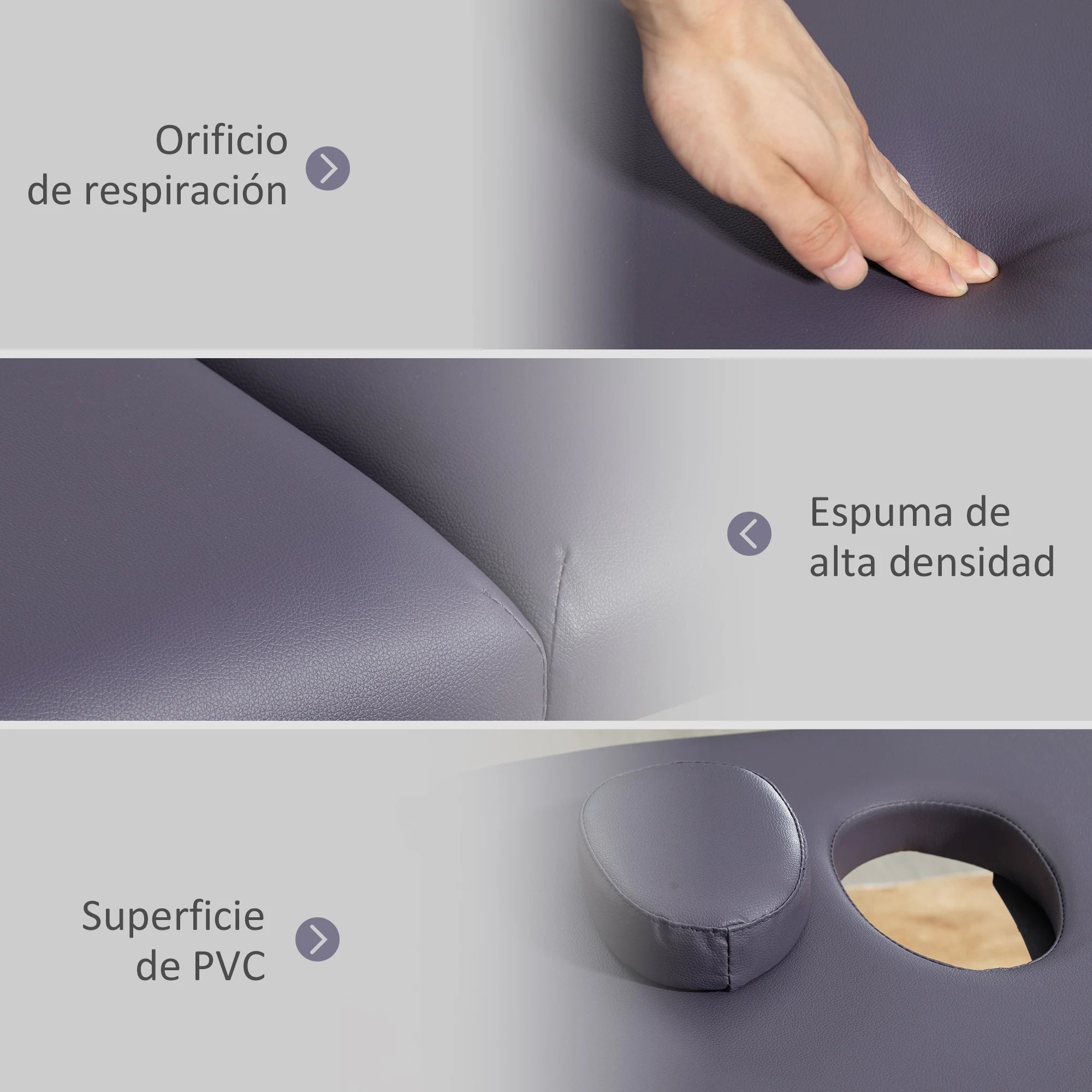 Table de Massage Pliante Légère Bois 186X60X58-81 cm