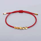 Bracelet Tibétain Fin en Cordon Tressé