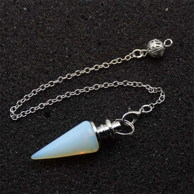 Pendule Divinatoire Radiesthésie en Pierre Naturelle