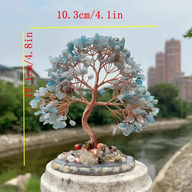 Arbre de Vie en Aigue Marine