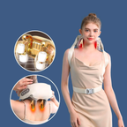 Femme qui utilise Appareil de Massage Haut du Dos