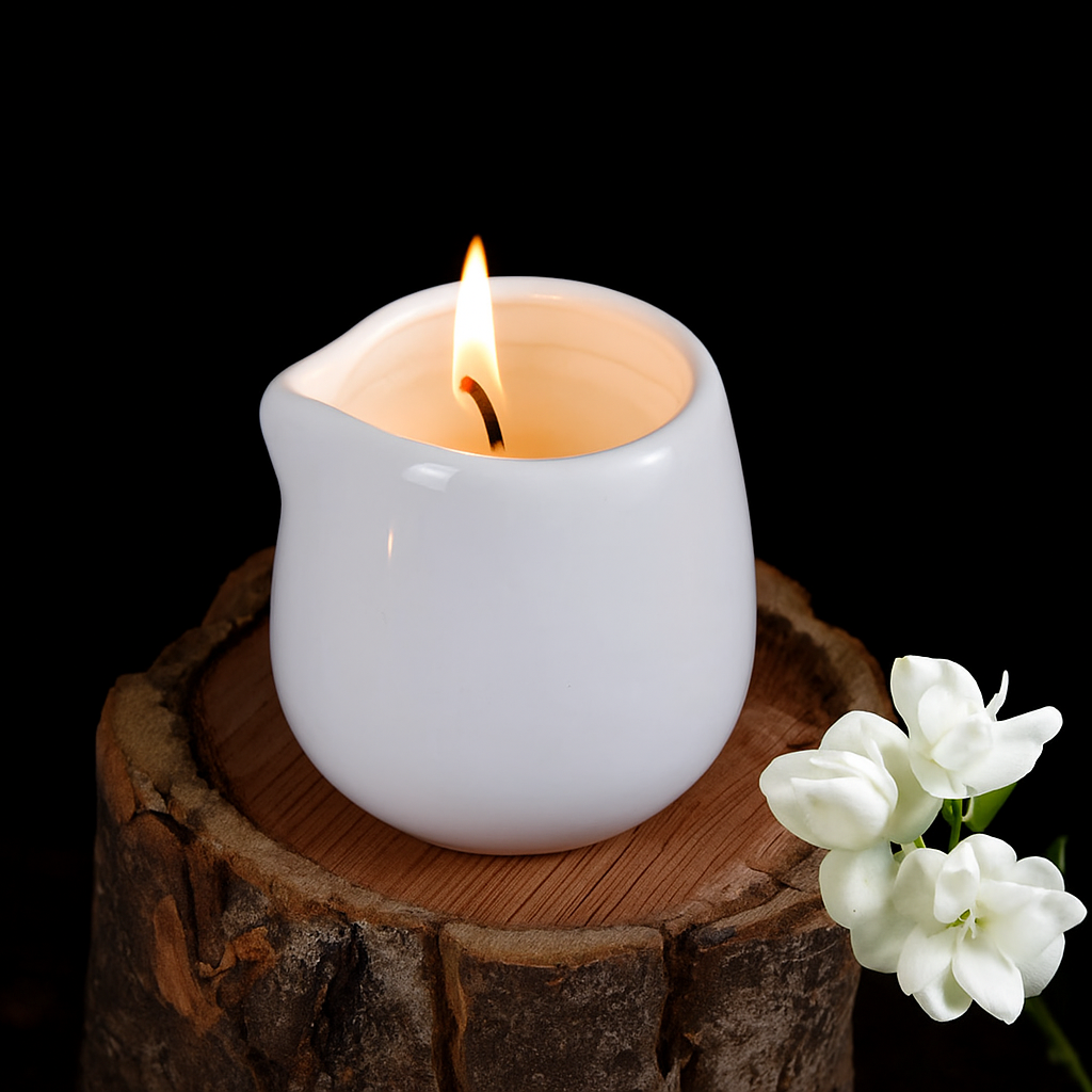 Bougie de Massage Couple Parfum Jasmin