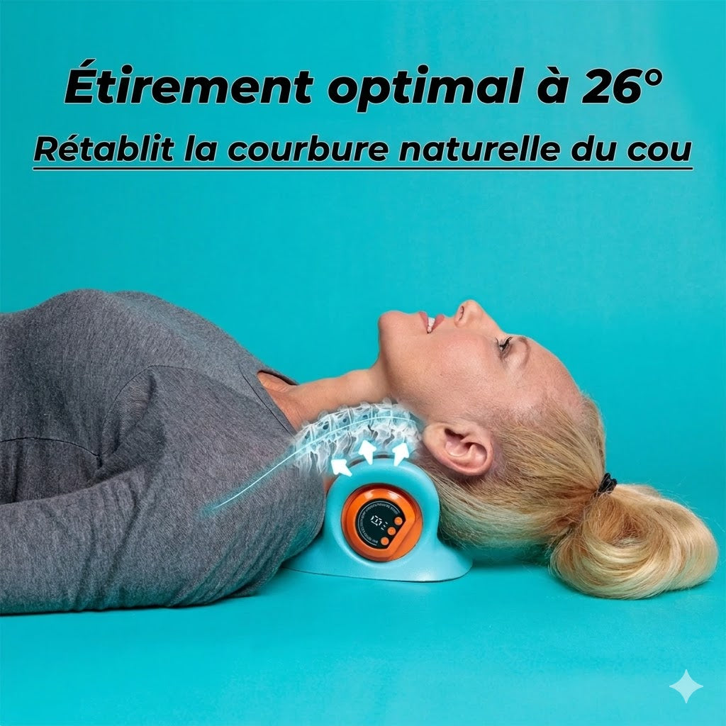 Coussin de Massage Cervical Chauffant Électrique