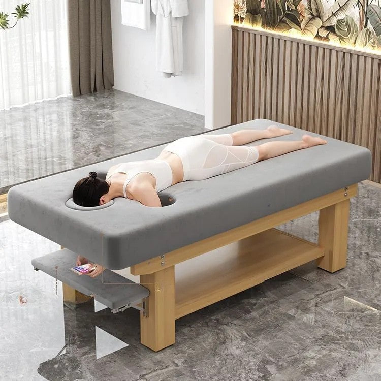 Table de Massage Fixe en Bois Massif
