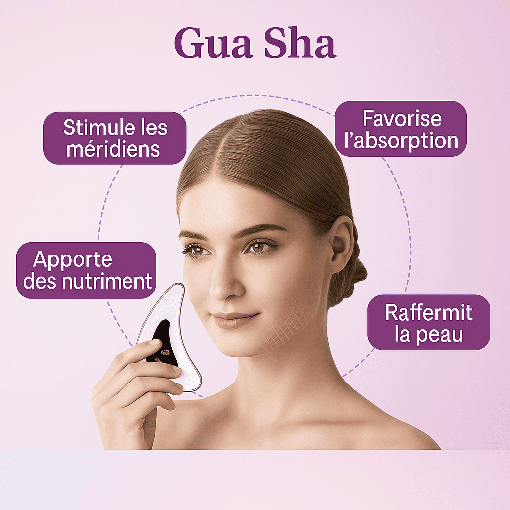 Masseur Visage Electrique Quartz Rose