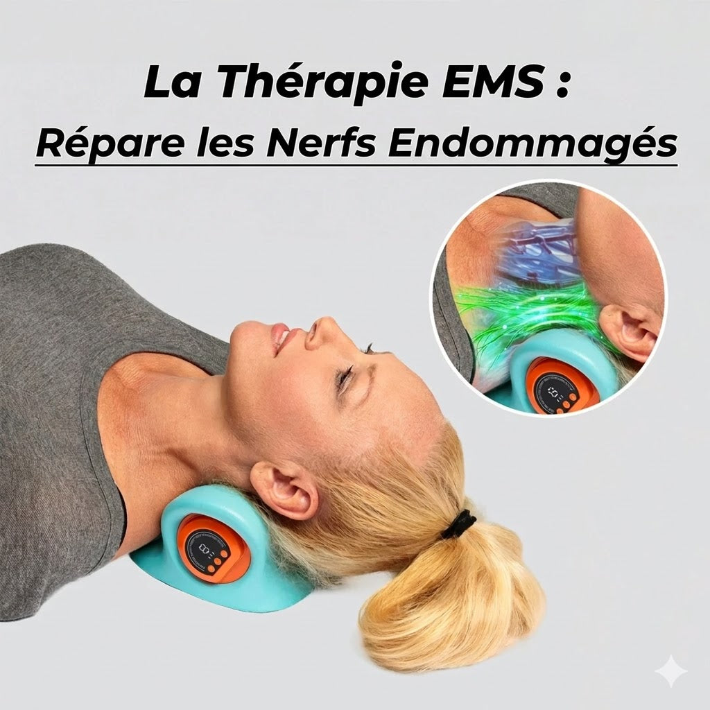 Coussin de Massage Cervical Chauffant Électrique